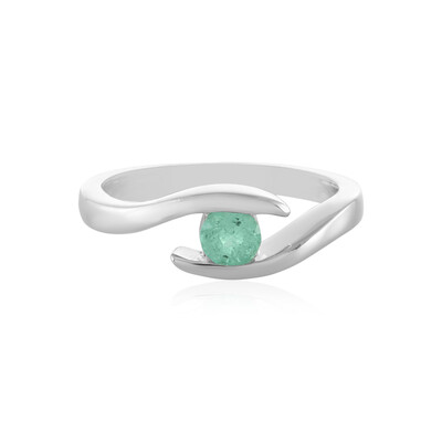 Russian Emerald Silver Ring