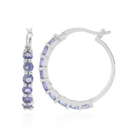 Tanzanite Silver Earrings