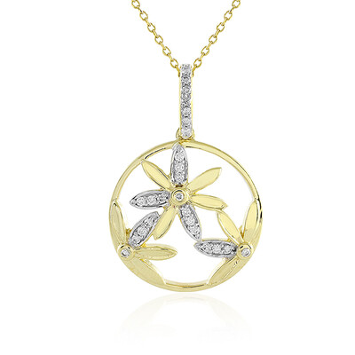 9K Flawless (F) Diamond Gold Necklace (LUCENT DIAMONDS)