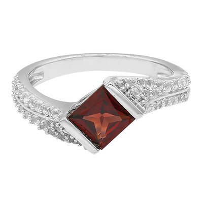 Mozambique Garnet Silver Ring
