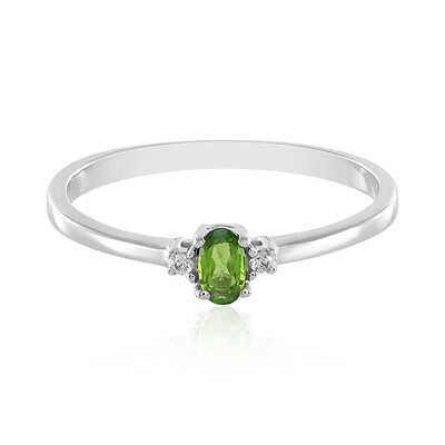 Russian Diopside Silver Ring