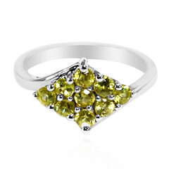 Sphene Silver Ring