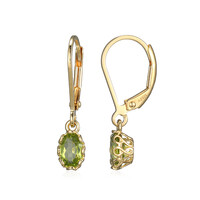 Peridot Silver Earrings