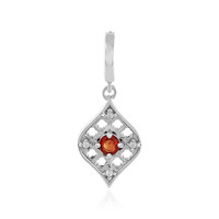 Padparadscha Sapphire Silver Pendant
