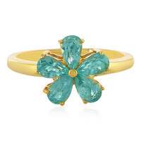 Blue Apatite Silver Ring