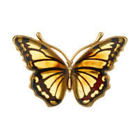 Lemon Baltic Amber Silver Pendant