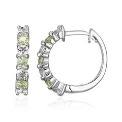 White Topaz Silver Earrings