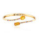 9K Ban Ka Cha Orange Sapphire Gold Bangle
