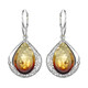Sunrise Baltic Amber Silver Earrings (dagen)