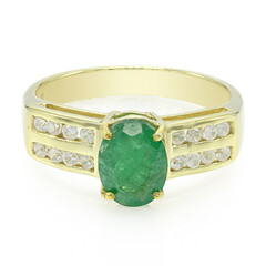 Bahia Emerald Silver Ring