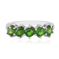 Russian Diopside Silver Ring