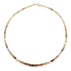 Fancy Zircon Silver Necklace