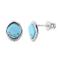 Turquoise Silver Earrings