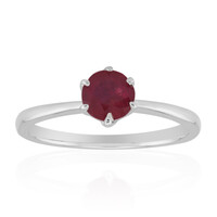 Bemainty Ruby Silver Ring