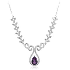 Zambian Amethyst Silver Necklace