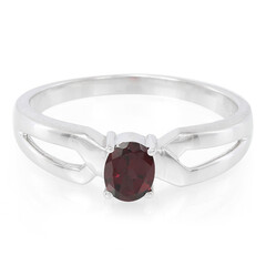 Brazilian Rhodolite Silver Ring