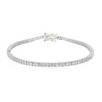 White Topaz Silver Bracelet (Adela Silber)