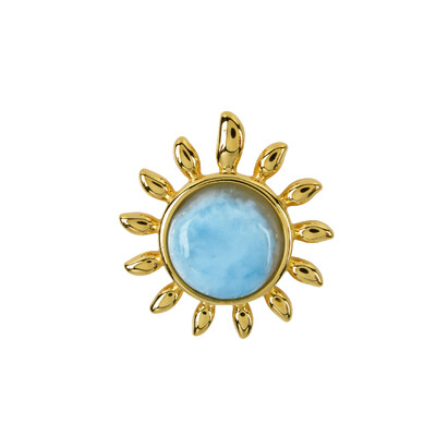 Larimar Silver Pendant