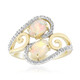 9K Brazilian White Opal Gold Ring