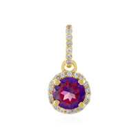 Purple Mystic Topaz Silver Pendant