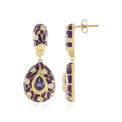 Iolite Silver Earrings (Adela Silber)