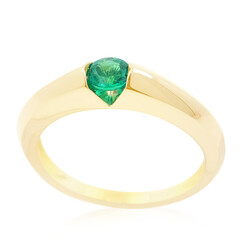 9K Muzo Colombian Emerald Gold Ring (de Melo)