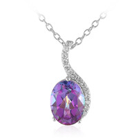 Mystic Topaz Silver Necklace