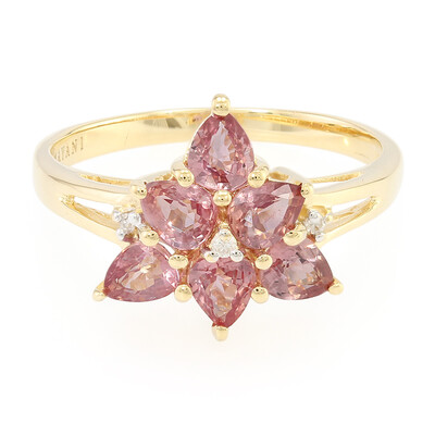18K Unheated Padparadscha Sapphire Gold Ring (AMAYANI)