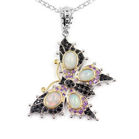 Welo Opal Silver Necklace (Dallas Prince Designs)