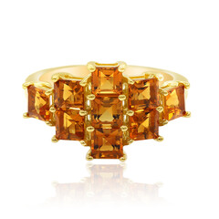 Madeira Citrine Silver Ring