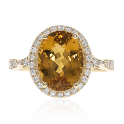 14K AAA Imperial Topaz Gold Ring (CIRARI)