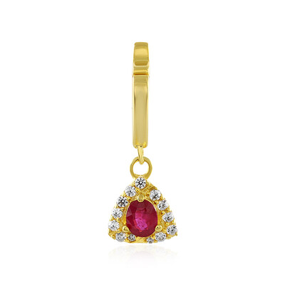 Bemainty Ruby Silver Pendant