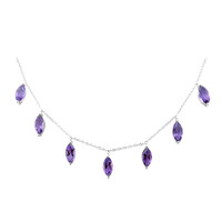 Zambian Amethyst Silver Necklace (de Melo)