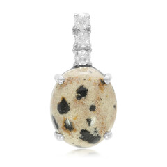 Dalmatian Jasper Silver Pendant