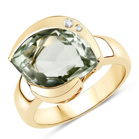 14K Green Amethyst Gold Ring (SUHANA)