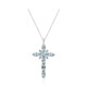 Sky Blue Topaz Silver Necklace