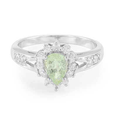 Cuprian Tourmaline Silver Ring