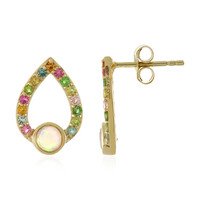 9K Welo Opal Gold Earrings (Adela Gold)