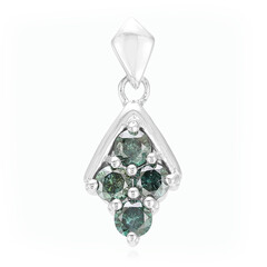 Fancy Diamond Silver Pendant