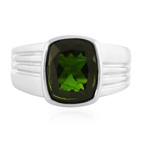 Russian Diopside Silver Ring