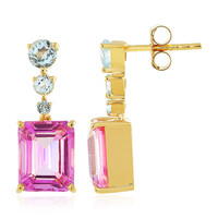 Anniversary Topaz Silver Earrings