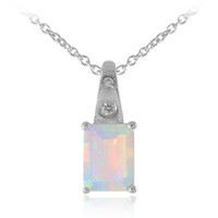Welo Opal Silver Necklace