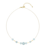 Brazilian Aquamarine Silver Necklace