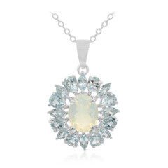 Welo Opal Silver Necklace
