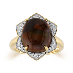 9K Fire Agate Gold Ring