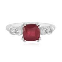 Bemainty Ruby Silver Ring