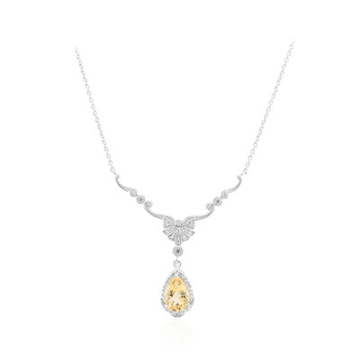 Citrine Silver Necklace