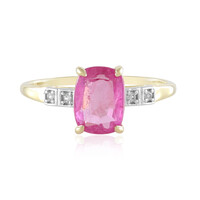 9K Madagascar Pink Sapphire Gold Ring