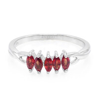Tanzanian Ruby Silver Ring