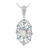 Welo Opal Silver Necklace (Dallas Prince Designs)